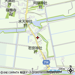 福岡県みやま市高田町海津1521周辺の地図