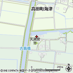 福岡県みやま市瀬高町太神2087周辺の地図