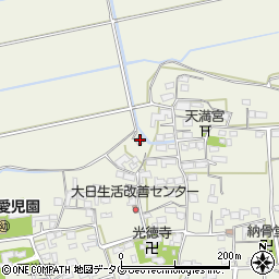 福岡県みやま市高田町竹飯1224周辺の地図