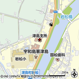 伊予銀行岩松支店周辺の地図