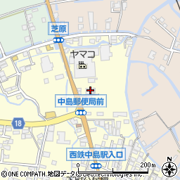 福岡県柳川市大和町中島474周辺の地図