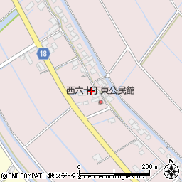 福岡県柳川市大浜町1060周辺の地図