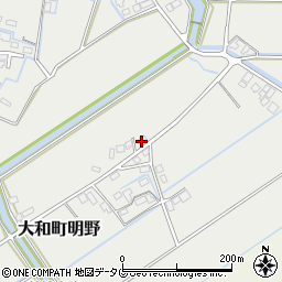 福岡県柳川市大和町明野1346周辺の地図