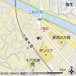 大分県臼杵市江無田259-3周辺の地図