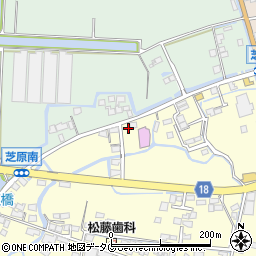 福岡県柳川市大和町中島438周辺の地図