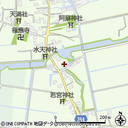 福岡県みやま市高田町海津1530周辺の地図