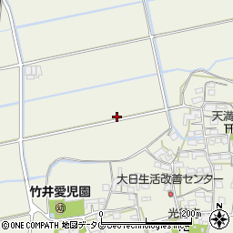 福岡県みやま市高田町竹飯554周辺の地図
