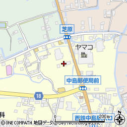 福岡県柳川市大和町中島91周辺の地図
