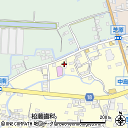 福岡県柳川市大和町中島4210周辺の地図
