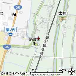 福岡県みやま市瀬高町太神1509周辺の地図