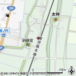 福岡県みやま市瀬高町太神1557周辺の地図