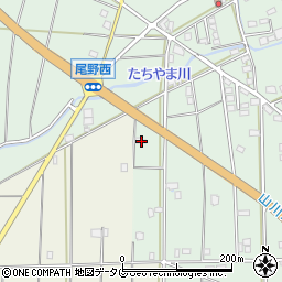 福岡県みやま市山川町尾野1466周辺の地図