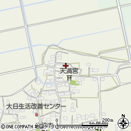 福岡県みやま市高田町竹飯1051周辺の地図