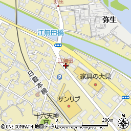 江無田周辺の地図