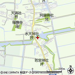 福岡県みやま市高田町海津1557周辺の地図