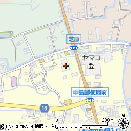 福岡県柳川市大和町中島95-1周辺の地図