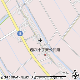 福岡県柳川市大浜町1589周辺の地図