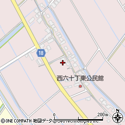 福岡県柳川市大浜町1597周辺の地図