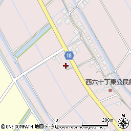 福岡県柳川市大浜町1095周辺の地図