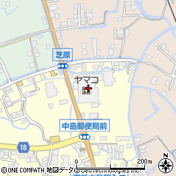 福岡県柳川市大和町中島461周辺の地図