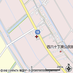 福岡県柳川市大浜町1095-3周辺の地図