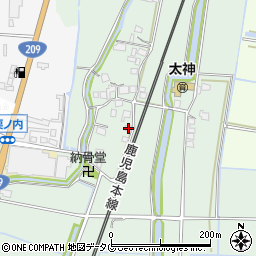 福岡県みやま市瀬高町太神1556周辺の地図