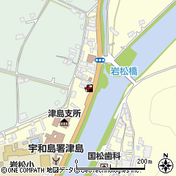 ＥＮＥＯＳ岩松ＳＳ周辺の地図