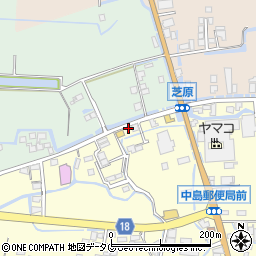 福岡県柳川市大和町中島449周辺の地図