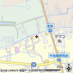 福岡県柳川市大和町中島450周辺の地図