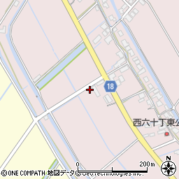 福岡県柳川市大浜町1096周辺の地図