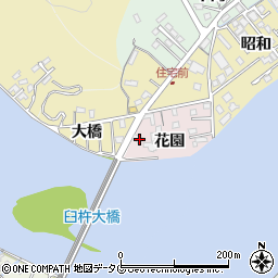 大分県臼杵市花園740周辺の地図