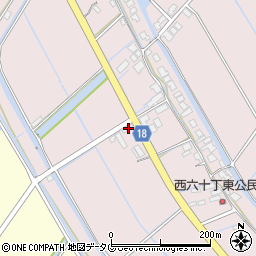 福岡県柳川市大浜町1097周辺の地図