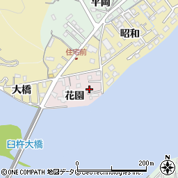 大分県臼杵市花園733-18周辺の地図