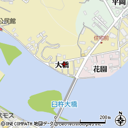 大分県臼杵市大橋周辺の地図