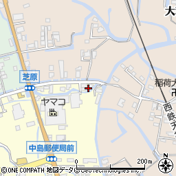福岡県柳川市大和町中島456周辺の地図