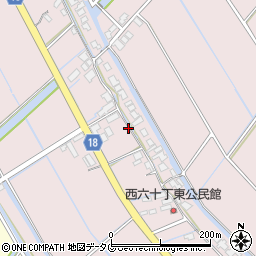 福岡県柳川市大浜町1104周辺の地図
