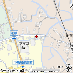 福岡県柳川市大和町中島456-2周辺の地図