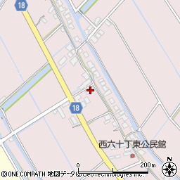 福岡県柳川市大浜町1106周辺の地図