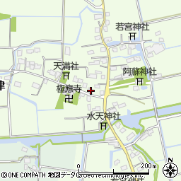 福岡県みやま市高田町海津1650周辺の地図