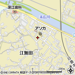 大分県臼杵市江無田408周辺の地図