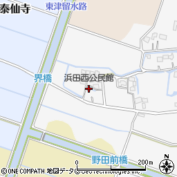 浜田西公民館周辺の地図