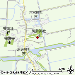 福岡県みやま市高田町海津1628周辺の地図