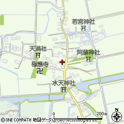 福岡県みやま市高田町海津1644周辺の地図