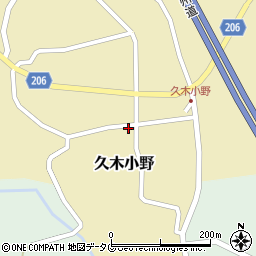 大分県臼杵市久木小野311周辺の地図