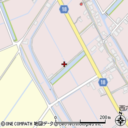 福岡県柳川市大浜町1162周辺の地図