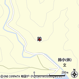 高知県幡多郡黒潮町鈴周辺の地図