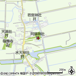 福岡県みやま市高田町海津1666周辺の地図