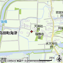 福岡県みやま市高田町海津1749周辺の地図