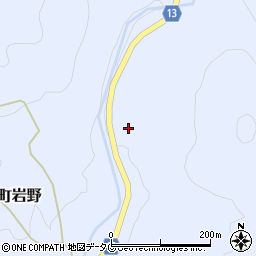 熊本県山鹿市鹿北町岩野2067周辺の地図