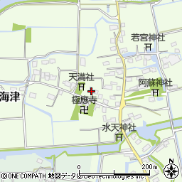 福岡県みやま市高田町海津1703周辺の地図
